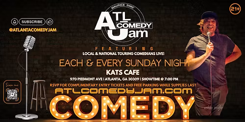 ATL Comedy Jam Sundays @ Kats Cafe
