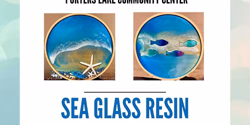 Sea Glass Resin Lazy Susan Workshop