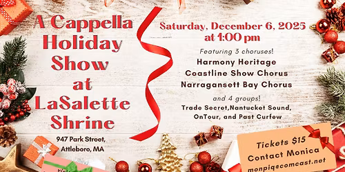 A Capella Holiday Show at La Salette Shrine