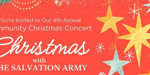 Free Community Christmas Concert - "Christmas with The Salvation Army"