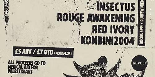 REVOLT ESCAPE Presents: Pharmakon + Spooky Huge + Vampire Slumber Party + Girl Apocrypha + Insectus + Rogue Awakening + Red Ivory + Konbini2004 