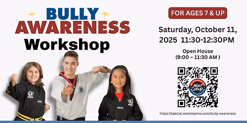 Bully Awareness Workshop (Ages 7 & Up)