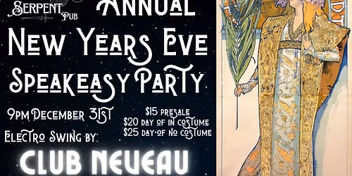 10th Annual New Years Eve Speakeasy Party