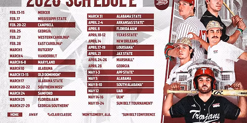 Parking Troy Trojans at Vanderbilt Commodores Baseball