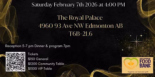 Afro-Caribbean & Indigenous Food Bank Anniversary & Black history Dinner