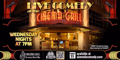 Live Comedy at the Alameda Theatre Cinema Grill