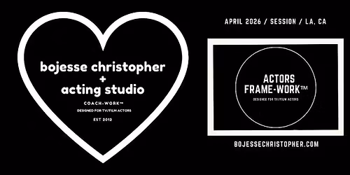 Actors Framework \u00b7 Craft+Career TV\/Film \u00b7 On Camera \u00b7 Group Workshop\/APRIL