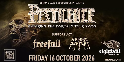 Pestilence \u03a0\u03b1\u03c1\u03b1\u03c3\u03ba\u03b5\u03c5\u03ae 16 \u039f\u03ba\u03c4\u03c9\u03b2\u03c1\u03af\u03bf\u03c5, Eightball \u0398\u03b5\u03c3\u03c3\u03b1\u03bb\u03bf\u03bd\u03af\u03ba\u03b7