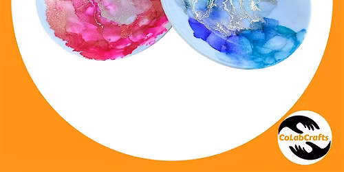 Abstract Ink Art: Design 3 Trinket Trays