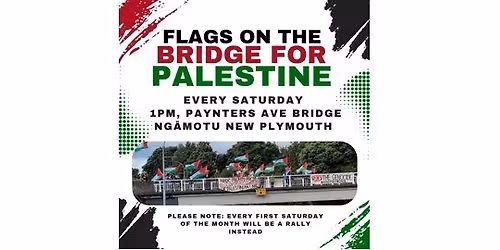 New Plymouth - Flags onthe Bridge