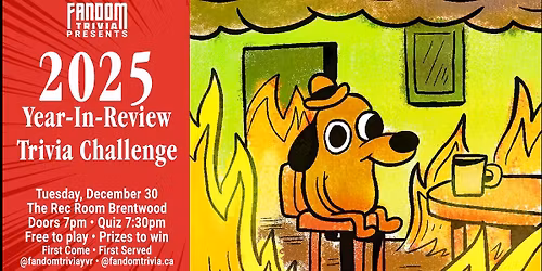 2025 Year In Review Trivia Challenge at The Rec Room Brentwood