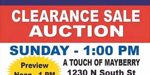 Clearance Sale Auction