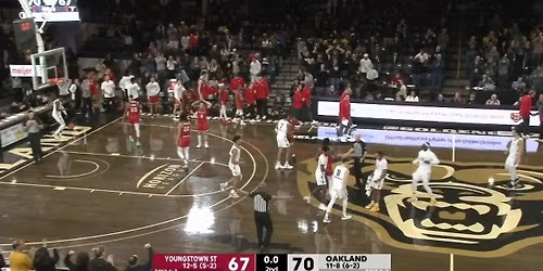 Oakland Golden Grizzlies at Youngstown State Penguins Mens Basketball at Beeghly Center