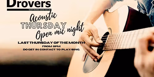  Acoustic Thursday \ud83c\udfb6 Open Mic