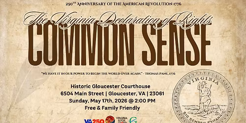 Common Sense: The Virginia Declaration of Rights