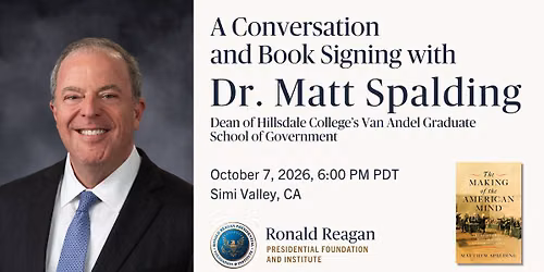 Conversation and Book Signing with Hillsdale College's Matt Spalding