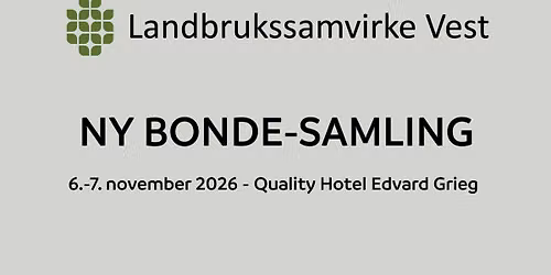 Ny Bonde - Samling Vestland 2026
