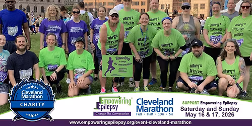 Empowering Epilepsy Team in the Cleveland Marathon