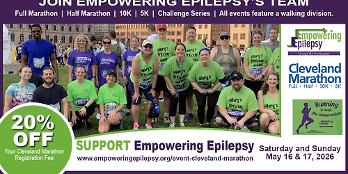 Empowering Epilepsy Team in the Cleveland Marathon