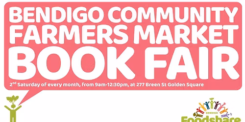 Pop-up Book Fair at Bendigo Community Farmers Market