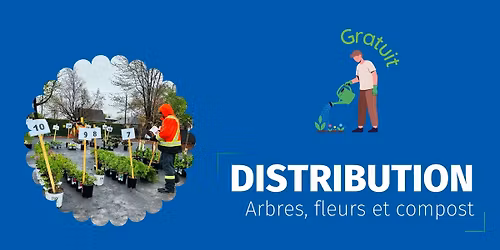 Distribution gratuite d'arbres, fleurs et compost