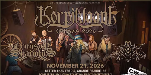 Korpiklaani w\/ Crimson Shadows & Mongol - Grande Prairie