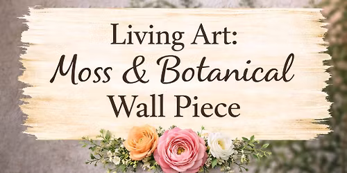 Living art Moss frame floral workshop