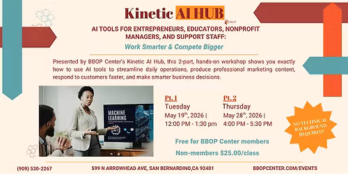 AI Tools For Entrepreneurs, Educators, Nonprofit Managers & Support Staff