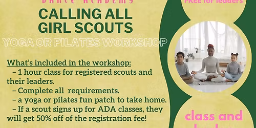 Girl Scout Yoga\/Pilates Fun Patch Workshop