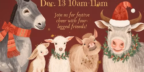 Christmas Farm Animals Snuggles