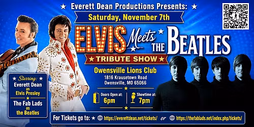 Elvis Meets The Beatles Live at the Owensville Lions Club (Owensville, MO)