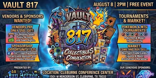 VAULT 817 COLLECTIBLES CONVENTION