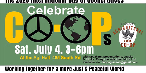 International Day of Cooperatives 2026 "Cooperatives for a Peaceful World"