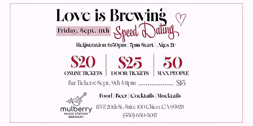 Love is Brewing - Speed Dating Event
