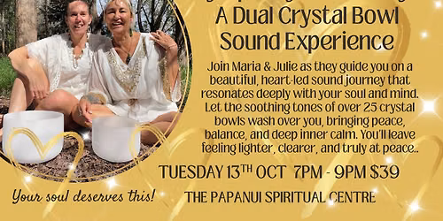 Symphony of Serenity: A Dual Crystal Bowl Sound Experience