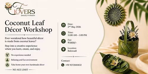 Coconut Leaf Art Workshop