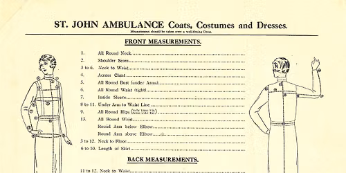 Talk and Tea: Where did you get that? Sourcing SJA uniform in the past