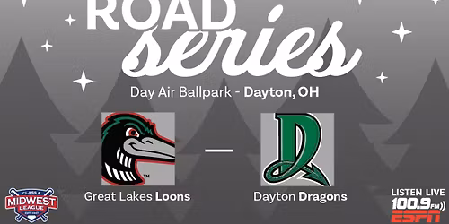 Dayton Dragons at Great Lakes Loons at Dow Diamond