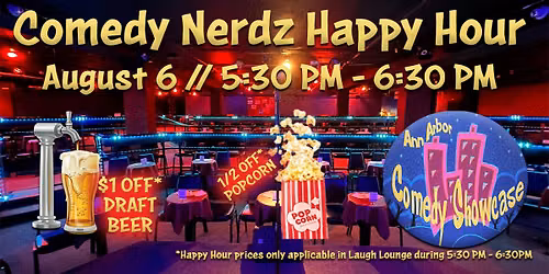 Comedy Nerdz Happy Hour W\/ Comedy Jamm Open Mic
