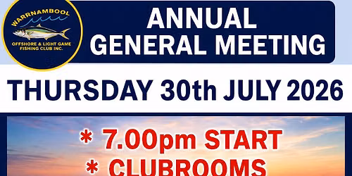 Club AGM for Season 2026-2027