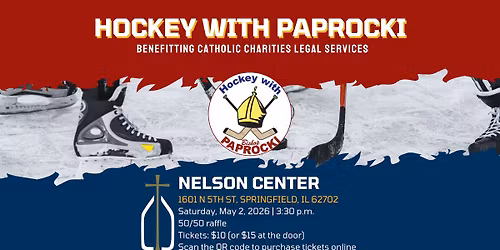 Hockey with Paprocki Benefitting Catholic Charities Legal Services
