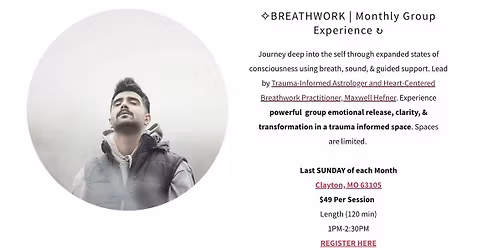 \u2727 GROUP BREATHWORK | Monthly Group Experience \u21bb