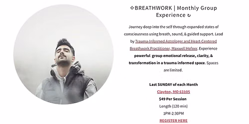 \u2727 GROUP BREATHWORK | Monthly Group Experience \u21bb