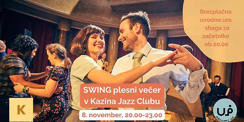 SWING plesni ve\u010der v Kazina Jazz Clubu