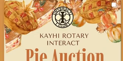 KPH Annual Pie Auction