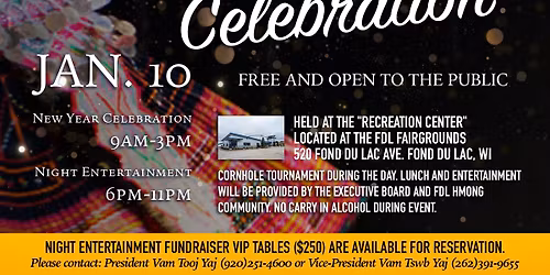 2026 Hmong Fond du Lac New Year Celebration