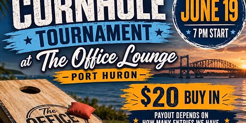 ****Updated Start Date:***Cornhole Tournament @The Office Lounge