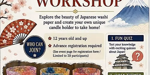 Washi Candle Holder Workshop