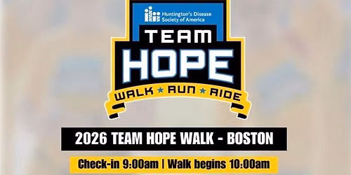 2026 Team Hope Walk - Boston