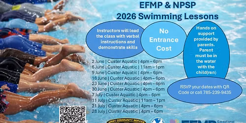 EFMP & NPSP 2026 Swimming Lessons